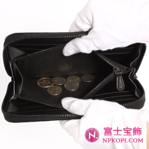 ボッテガヴェネタ フェットトゥーチェ デグラデ 長財布 ブラック 114076VP9111000  【2011年春夏新作】